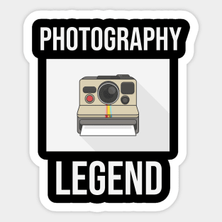 Photography legend Sticker